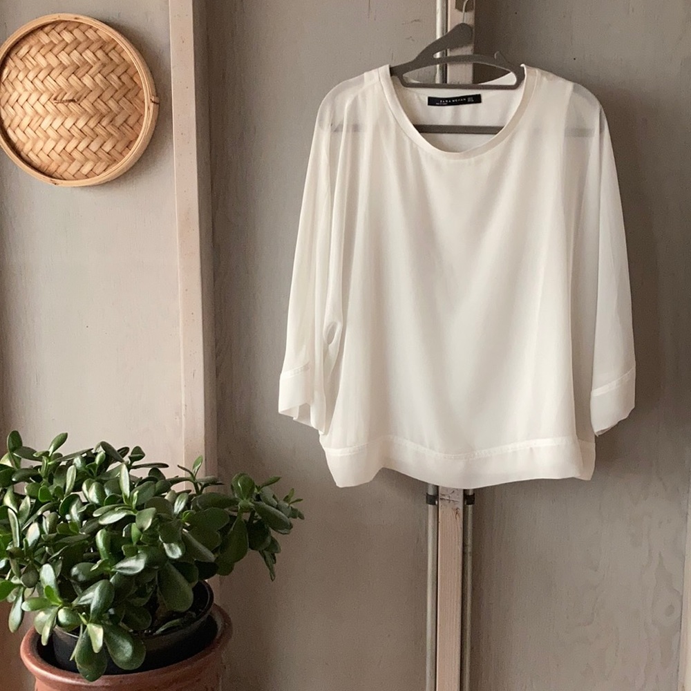 Zara®️ Woman Chiffon Top